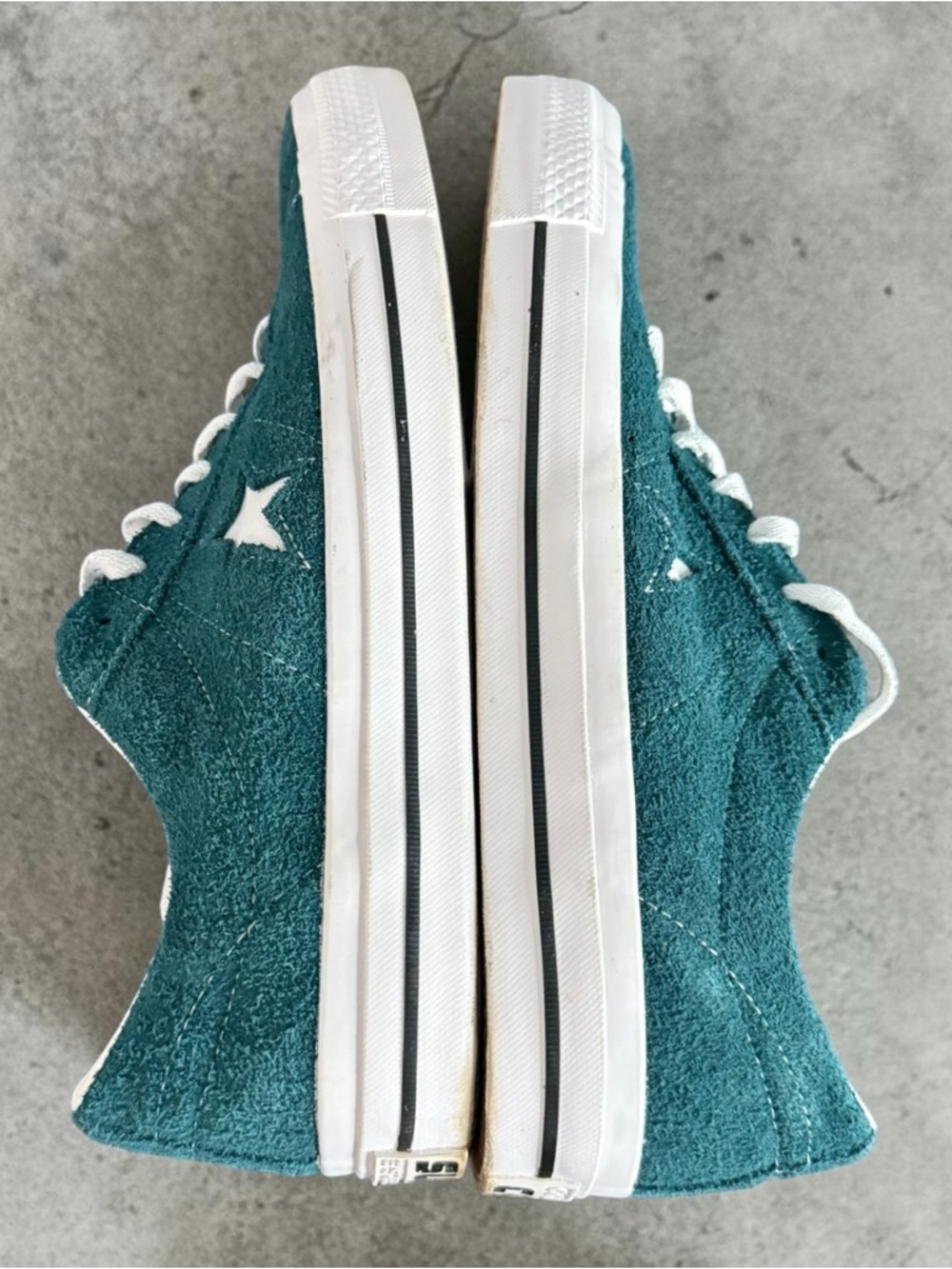 Converse One Star Pro Ox Low Top Vintage Suede Midnight Turquoise Size 13 - Picture 5 of 6